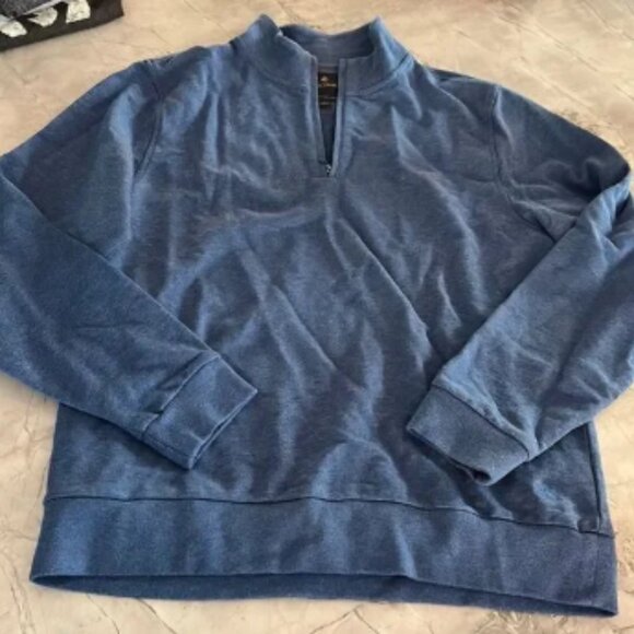 NWOT Brooks Brothers blue quarter zip L - Picture 1 of 4